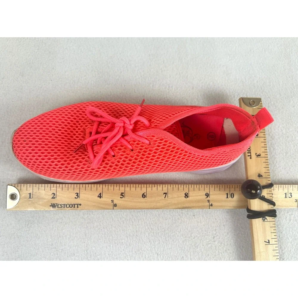 Sole Mates Sneakers Women Size 9 Neon Pink Mesh Athletic Trainers Walking Shoes
